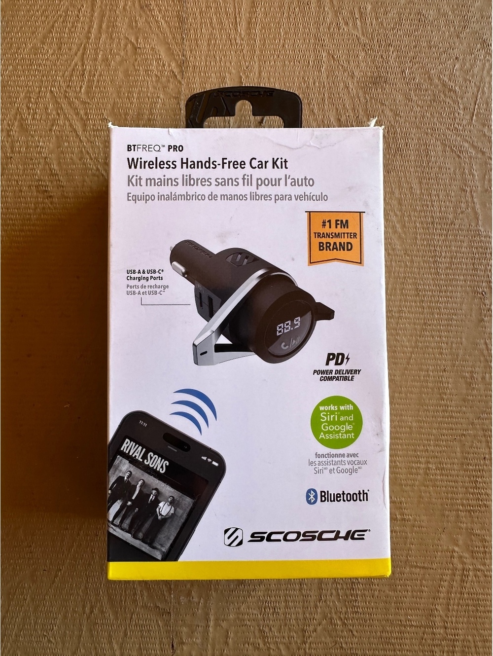 Scosche BTFREQ PRO Wireless Hands-Free Car Kit Bluetooth FM Transmitter